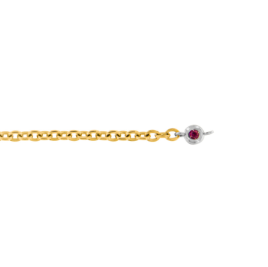 Bracciale Dédié in Titanio Rubino sintetico 0.03 Ct BRD2607 RU;003;BI - BRD2607 RU;003;BI